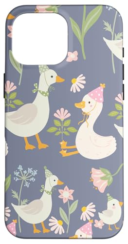 Niedlicher Cottagecore-Blumen- und Gänse-Pastelldruck Hülle für iPhone 16 Pro Max Niedlicher Cottagecore-Blumen- und Gänse-Pastelldruck Hülle für iPhone 16 Pro Max von Cottagecore and Nature tees
