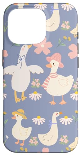 Niedlicher Cottagecore-Blumen- und Gänse-Pastelldruck Hülle für iPhone 16 Pro Niedlicher Cottagecore-Blumen- und Gänse-Pastelldruck Hülle für iPhone 16 Pro von Cottagecore and Nature tees