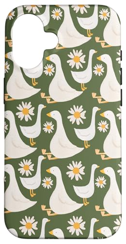 Niedlicher Cottagecore-Blumen- und Gänse-Pastelldruck Hülle für iPhone 16 Niedlicher Cottagecore-Blumen- und Gänse-Pastelldruck Hülle für iPhone 16 von Cottagecore and Nature tees