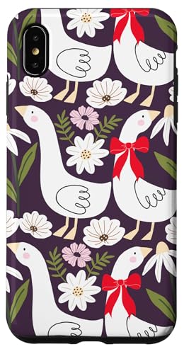 Niedlicher Cottagecore-Blumen- und Gänse-Pastelldruck Hülle für iPhone XS Max Niedlicher Cottagecore-Blumen- und Gänse-Pastelldruck Hülle für iPhone XS Max von Cottagecore and Nature tees