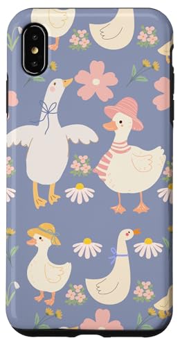 Niedlicher Cottagecore-Blumen- und Gänse-Pastelldruck Hülle für iPhone XS Max Niedlicher Cottagecore-Blumen- und Gänse-Pastelldruck Hülle für iPhone XS Max von Cottagecore and Nature tees