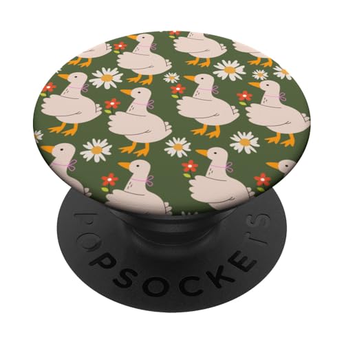 Niedlicher Cottagecore-Blumen- und Gänse-Pastelldruck PopSockets Klebender PopGrip Niedlicher Cottagecore-Blumen- und Gänse-Pastelldruck PopSockets Klebender PopGrip von Cottagecore and Nature tees