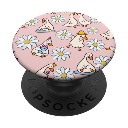 Niedlicher Cottagecore-Blumen- und Gänse-Pastelldruck PopSockets Klebender PopGrip Niedlicher Cottagecore-Blumen- und Gänse-Pastelldruck PopSockets Klebender PopGrip von Cottagecore and Nature tees