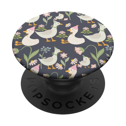 Niedlicher Cottagecore-Blumen- und Gänse-Pastelldruck PopSockets Klebender PopGrip Niedlicher Cottagecore-Blumen- und Gänse-Pastelldruck PopSockets Klebender PopGrip von Cottagecore and Nature tees