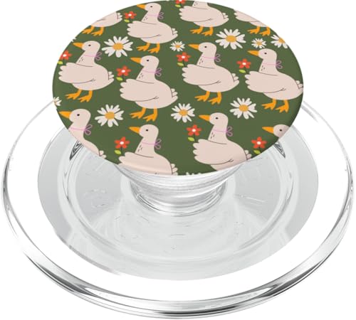 Niedlicher Cottagecore-Blumen- und Gänse-Pastelldruck PopSockets PopGrip für MagSafe Niedlicher Cottagecore-Blumen- und Gänse-Pastelldruck PopSockets PopGrip für MagSafe von Cottagecore and Nature tees