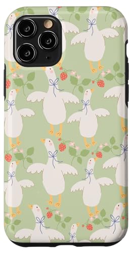 Niedlicher Cottagecore Erdbeerblumen und Gänse Pastelldruck Hülle für iPhone 11 Pro Niedlicher Cottagecore Erdbeerblumen und Gänse Pastelldruck Hülle für iPhone 11 Pro von Cottagecore and Nature tees