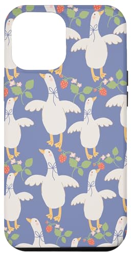 Niedlicher Cottagecore Erdbeerblumen und Gänse Pastelldruck Hülle für iPhone 12 Pro Max Niedlicher Cottagecore Erdbeerblumen und Gänse Pastelldruck Hülle für iPhone 12 Pro Max von Cottagecore and Nature tees