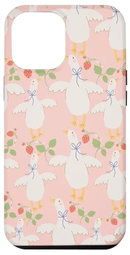 Niedlicher Cottagecore Erdbeerblumen und Gänse Pastelldruck Hülle für iPhone 12 Pro Max Niedlicher Cottagecore Erdbeerblumen und Gänse Pastelldruck Hülle für iPhone 12 Pro Max von Cottagecore and Nature tees