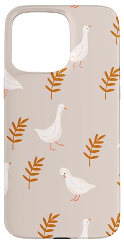 Niedlicher Cottagecore Gänse und Blattdruck Hülle für iPhone 15 Pro Max Niedlicher Cottagecore Gänse und Blattdruck Hülle für iPhone 15 Pro Max von Cottagecore and Nature tees