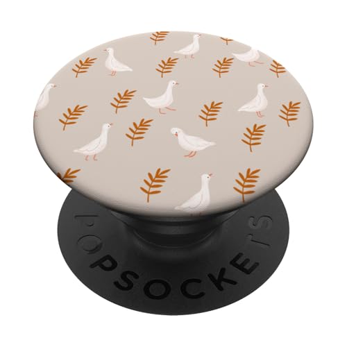 Niedlicher Cottagecore Gänse und Blattdruck PopSockets Klebender PopGrip Niedlicher Cottagecore Gänse und Blattdruck PopSockets Klebender PopGrip von Cottagecore and Nature tees