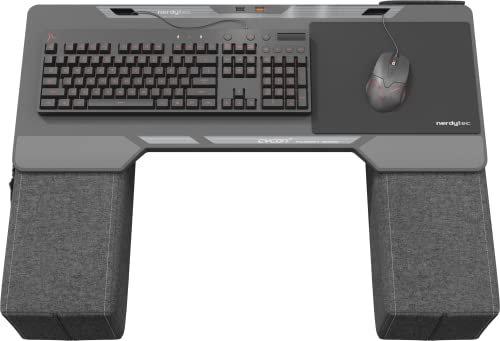 Couchmaster® CYCON² Fusion Grey, Couch Gaming Auflage für Maus & Tastatur (für PC, PS4/5, Xbox One/Series X), ergonomisches Lapdesk für Couch & Bett von Couchmaster