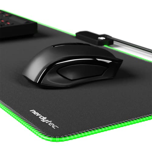 Couchmaster® XXL-LED Gaming Mauspad - Passend CYCON² von nerdytec - Farbeinstellung Memory - Farbwechsel - High Precision Stoffoberfläche - Anti-Rutsch Unterseite von Couchmaster