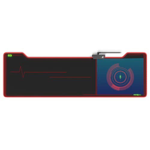 Couchmaster® XXL-LED Gaming Mouse Pad - Se adapta a CYCON² de nerdytec Con diseño Cyberpunk - Cambia de Color - Superficie Textil de alta precisión - Parte Inferior antideslizante von Couchmaster