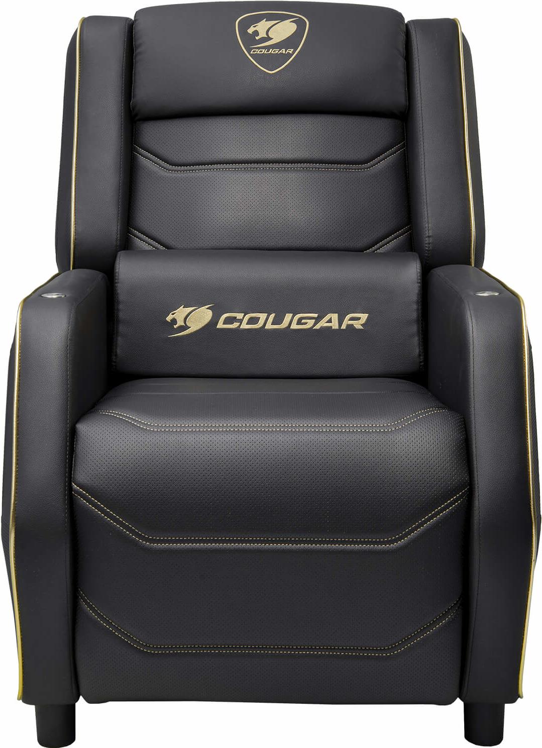 COUGAR Gaming Gaming Sofa Ranger Pro Royal - Gaming-Sessel - 160 kg - Gepolsterter Sitz - Gepolsterte Rückenlehne - Universal - Schwarz (CGR-RGP-GLB) von Cougar