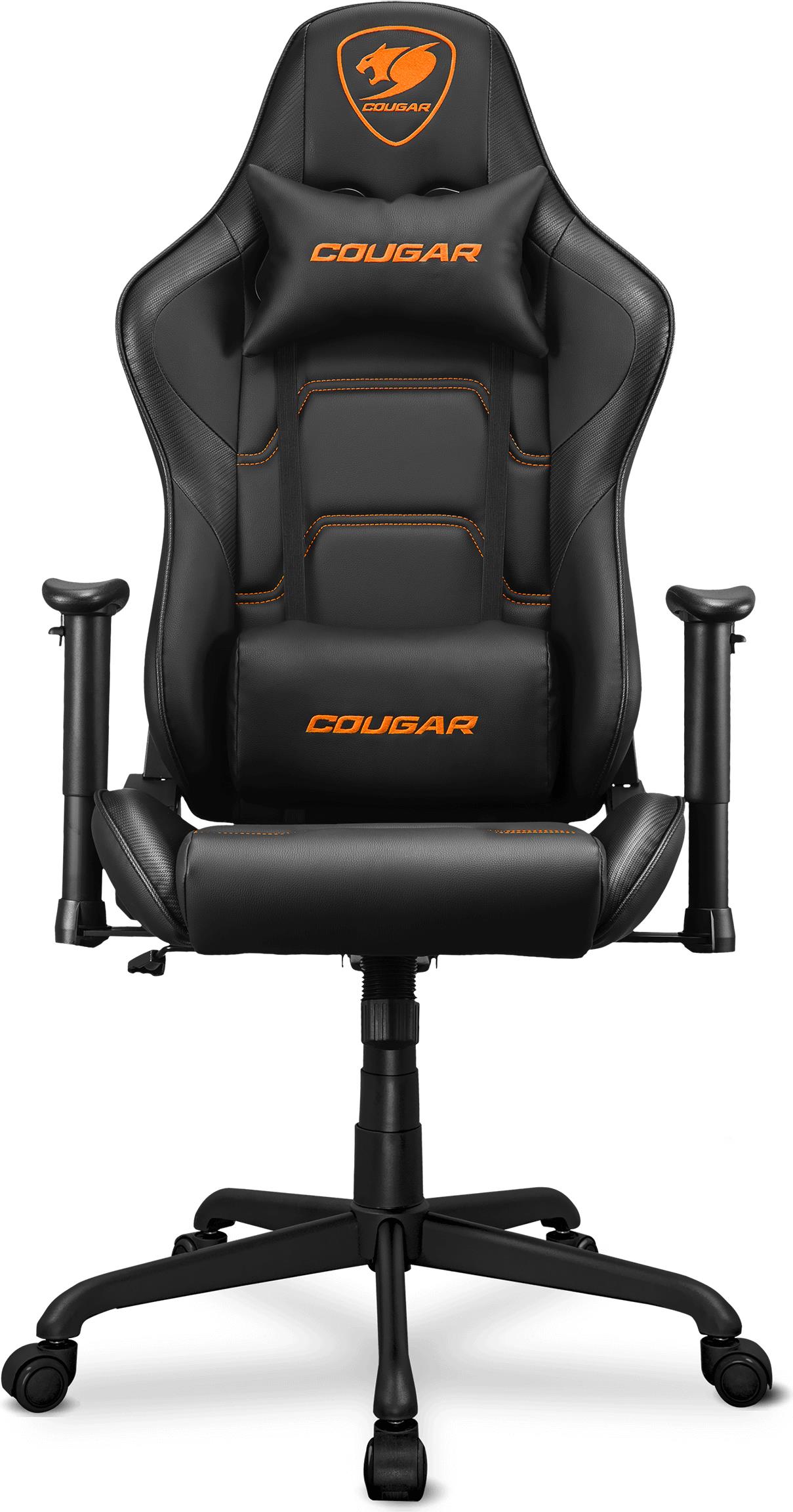 COUGAR Gaming Gaming-Stuhl Armor Elite - Schwarz - Universal-Gamingstuhl - 120 kg - Gepolsterter Sitz - Gepolsterte Rückenlehne - Universal - Schwarz (CGR-ELI-BLB) von Cougar