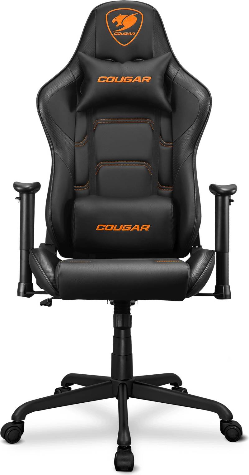 COUGAR Gaming Gaming-Stuhl Armor Elite - Schwarz - Universal-Gamingstuhl - 120 kg - Gepolsterter Sitz - Gepolsterte Rückenlehne - Universal - Schwarz (CGR-ELI-BLB) von Cougar