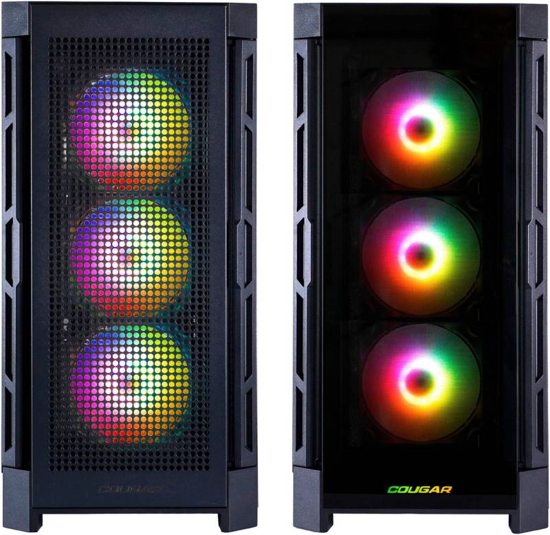 Cougar DUOFACE PRO Black 7420 Gaming-PC (AMD Ryzen 7 9800X3D, GeForce RTX™ 5080, 64 GB RAM, 2000 GB SSD, Wasserkühlung, Windows 11, DDR5 RAM, Gen4 SSD) von Cougar