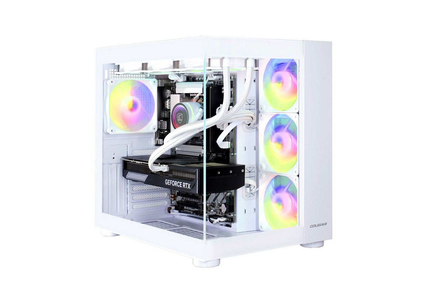 Cougar FV150 WT 7486 Gaming-PC (Intel® Core™ Ultra 9 285K, RTX 5080, 32 GB RAM, 1000 GB SSD, Wasserkühlung, Windows 11, DDR5 RAM) von Cougar