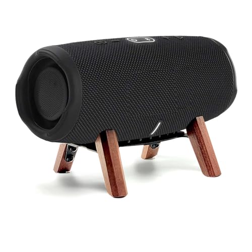 Echtholz-Ständer, kompatibel mit JBL Charge 5, Charge 6, tragbarer Lautsprecher, Stativhalterung, stabile, stabile Holzhalterung für Charge 4, 3, Flip 6, 5, 4 (Walnuss) von Counlisha