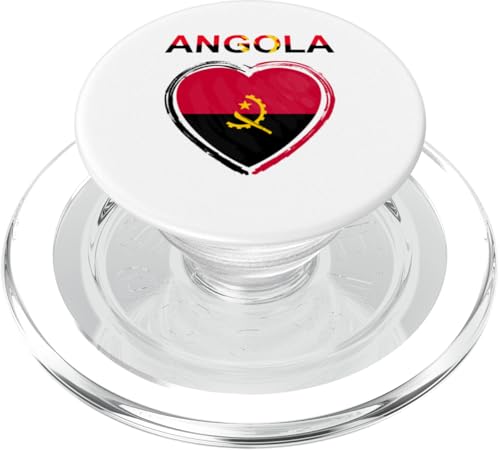 Angola-Herz-Design PopSockets PopGrip für MagSafe von Countries Of The World Designs