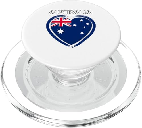 Australien-Herz-Design PopSockets PopGrip für MagSafe von Countries Of The World Designs