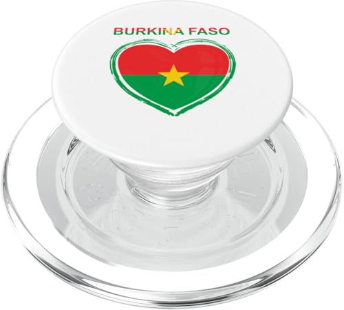 Burkina Faso Herz Design PopSockets PopGrip für MagSafe Burkina Faso Herz Design PopSockets PopGrip für MagSafe von Countries Of The World Designs