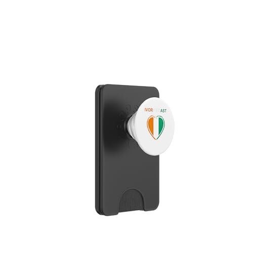 Elfenbeinküste Herz-Design PopSockets PopWallet für MagSafe Elfenbeinküste Herz-Design PopSockets PopWallet für MagSafe von Countries Of The World Designs