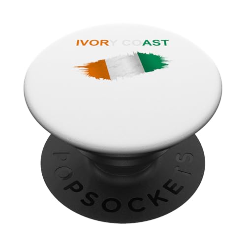 Elfenbeinküsten-Design PopSockets Klebender PopGrip Elfenbeinküsten-Design PopSockets Klebender PopGrip von Countries Of The World Designs