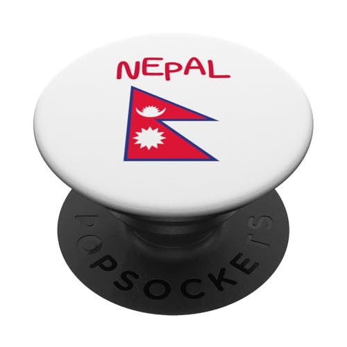 Nepal-Flaggen-Design PopSockets Klebender PopGrip Nepal-Flaggen-Design PopSockets Klebender PopGrip von Countries Of The World Designs