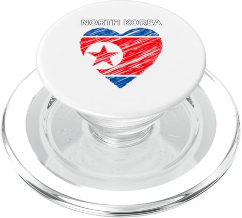 Nordkorea-Herz-Design PopSockets PopGrip für MagSafe Nordkorea-Herz-Design PopSockets PopGrip für MagSafe von Countries Of The World Designs