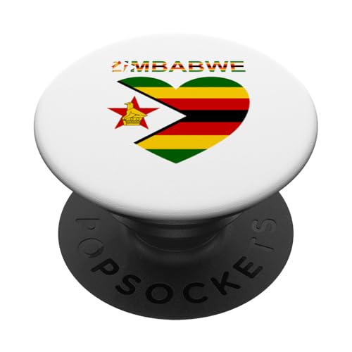 Simbabwe-Design PopSockets Klebender PopGrip Simbabwe-Design PopSockets Klebender PopGrip von Countries Of The World Designs