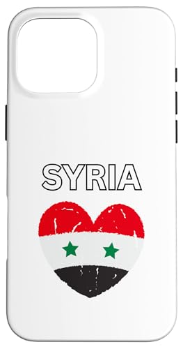Syrien Flagge Herz Design Hülle für iPhone 16 Pro Max Syrien Flagge Herz Design Hülle für iPhone 16 Pro Max von Countries Of The World Designs