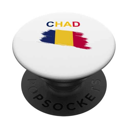 Tschad-Design PopSockets Klebender PopGrip von Countries Of The World Designs