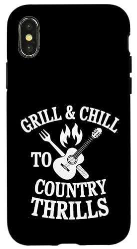 Grill and Chill to Country Thrills - BBQ Country Zitat Hülle für iPhone X/XS Grill and Chill to Country Thrills - BBQ Country Zitat Hülle für iPhone X/XS von Country BBQ Vibes – Grillin’ & Pickin’ Apparel