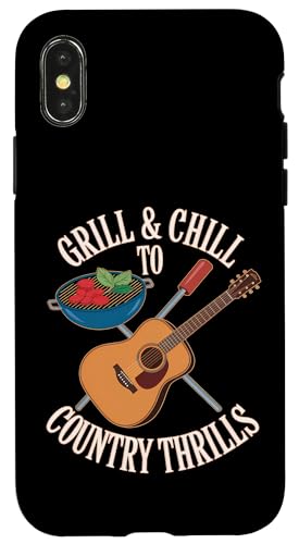 Grill and Chill to Country Thrills - BBQ Country Zitat Hülle für iPhone X/XS Grill and Chill to Country Thrills - BBQ Country Zitat Hülle für iPhone X/XS von Country BBQ Vibes – Grillin’ & Pickin’ Apparel