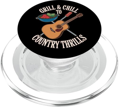 Grill and Chill to Country Thrills - BBQ Country Zitat PopSockets PopGrip für MagSafe Grill and Chill to Country Thrills - BBQ Country Zitat PopSockets PopGrip für MagSafe von Country BBQ Vibes – Grillin’ & Pickin’ Apparel