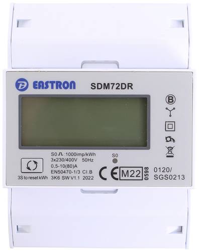 Counttec SDM72DR Drehstromzähler digital 80A MID-konform: Ja 1St. von Counttec