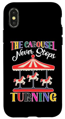 County Fair: Das Karussell hört nie auf zu drehen Hülle für iPhone X/XS County Fair: Das Karussell hört nie auf zu drehen Hülle für iPhone X/XS von County Fair And State Fair Designs for Kids