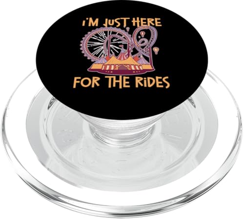 County Fair: Ich bin nur wegen der Fahrten hier PopSockets PopGrip für MagSafe County Fair: Ich bin nur wegen der Fahrten hier PopSockets PopGrip für MagSafe von County Fair And State Fair Designs for Kids