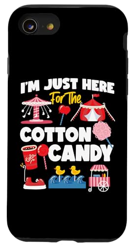 County Fair: Ich bin nur wegen der Zuckerwatte hier Hülle für iPhone SE (2020) / 7 / 8 von County Fair And State Fair Designs for Kids