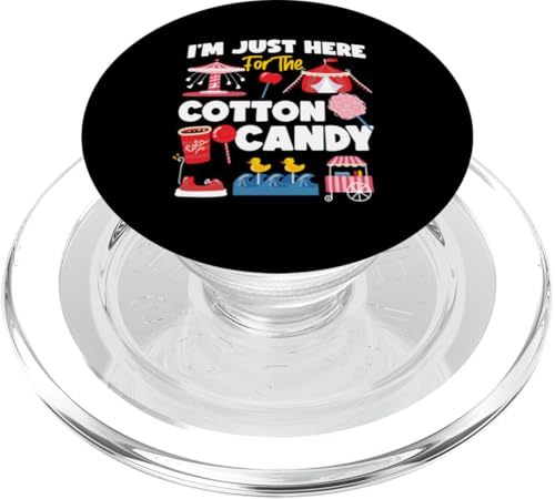 County Fair: Ich bin nur wegen der Zuckerwatte hier PopSockets PopGrip für MagSafe County Fair: Ich bin nur wegen der Zuckerwatte hier PopSockets PopGrip für MagSafe von County Fair And State Fair Designs for Kids