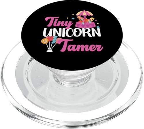 Jahrmarkt: Tiny Unicorn Tamer PopSockets PopGrip für MagSafe Jahrmarkt: Tiny Unicorn Tamer PopSockets PopGrip für MagSafe von County Fair And State Fair Designs for Kids