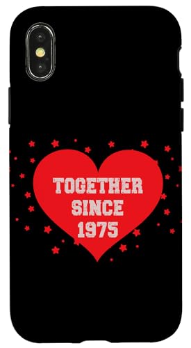 Zusammen seit 1975 Hülle für iPhone X/XS Zusammen seit 1975 Hülle für iPhone X/XS von Couples Love Merch