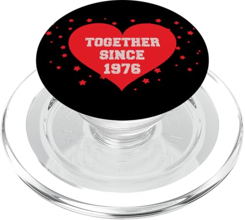 Zusammen seit 1976 PopSockets PopGrip für MagSafe Zusammen seit 1976 PopSockets PopGrip für MagSafe von Couples Love Merch