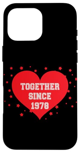 Zusammen seit 1978 Hülle für iPhone 16 Pro Max Zusammen seit 1978 Hülle für iPhone 16 Pro Max von Couples Love Merch