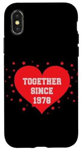 Zusammen seit 1978 Hülle für iPhone X/XS Zusammen seit 1978 Hülle für iPhone X/XS von Couples Love Merch