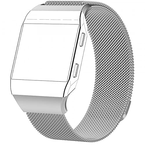 Fitbit Ionic - Milanese Edelstahl Armband Silber von Cover-Discount