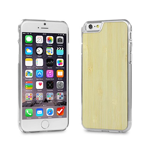 Cover-Up #WoodBack Hülle aus echtem Holz in klar für iPhone 6 / 6s - Bambus von Cover-Up