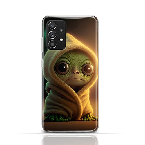 CoverHeld Hülle für Motorola Moto G72 Handyhülle Schutzhülle aus Silikon TPU Softcase mit Motiv 3520 Baby Alien in Bademantel Decke von CoverHeld