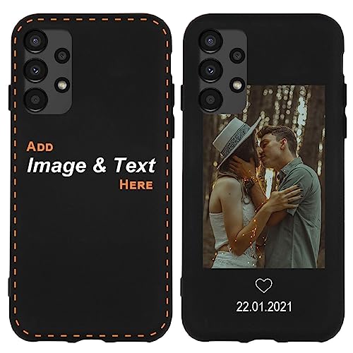 CoverHeld Hülle für Samsung Galaxy A13 4G Handyhülle aus Silikon selbst gestalten - Schwarze-Silikonhülle - selbst gestaltet/personalisiert - Deine Hülle Dein Design von CoverHeld